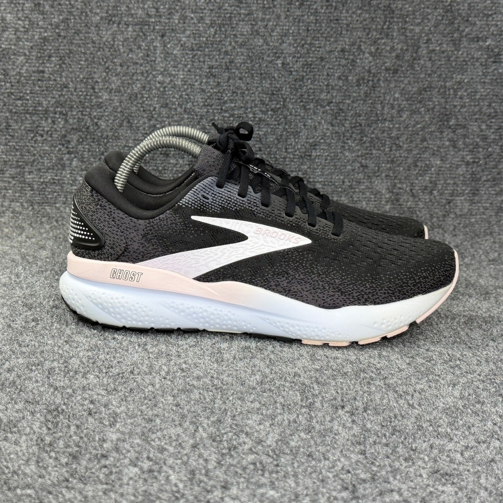 Brooks Ghost 16 Running Shoes Women's 10 Black Athletic Run Training Sneakers